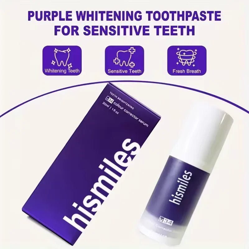 Dentifrice Purple Whitening – Anti-Taches, Haleine Fraîche & Blanchiment Visible | KIARAURA