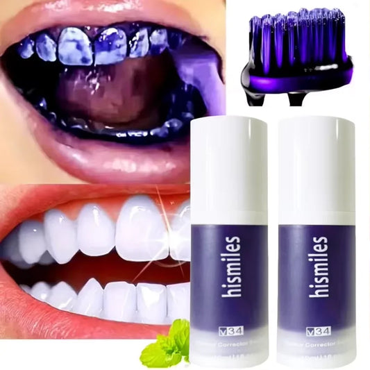 Dentifrice Purple Whitening – Anti-Taches, Haleine Fraîche & Blanchiment Visible | KIARAURA